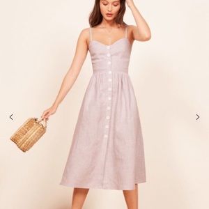 Reformation Thelma Dress Jane Check Size 4